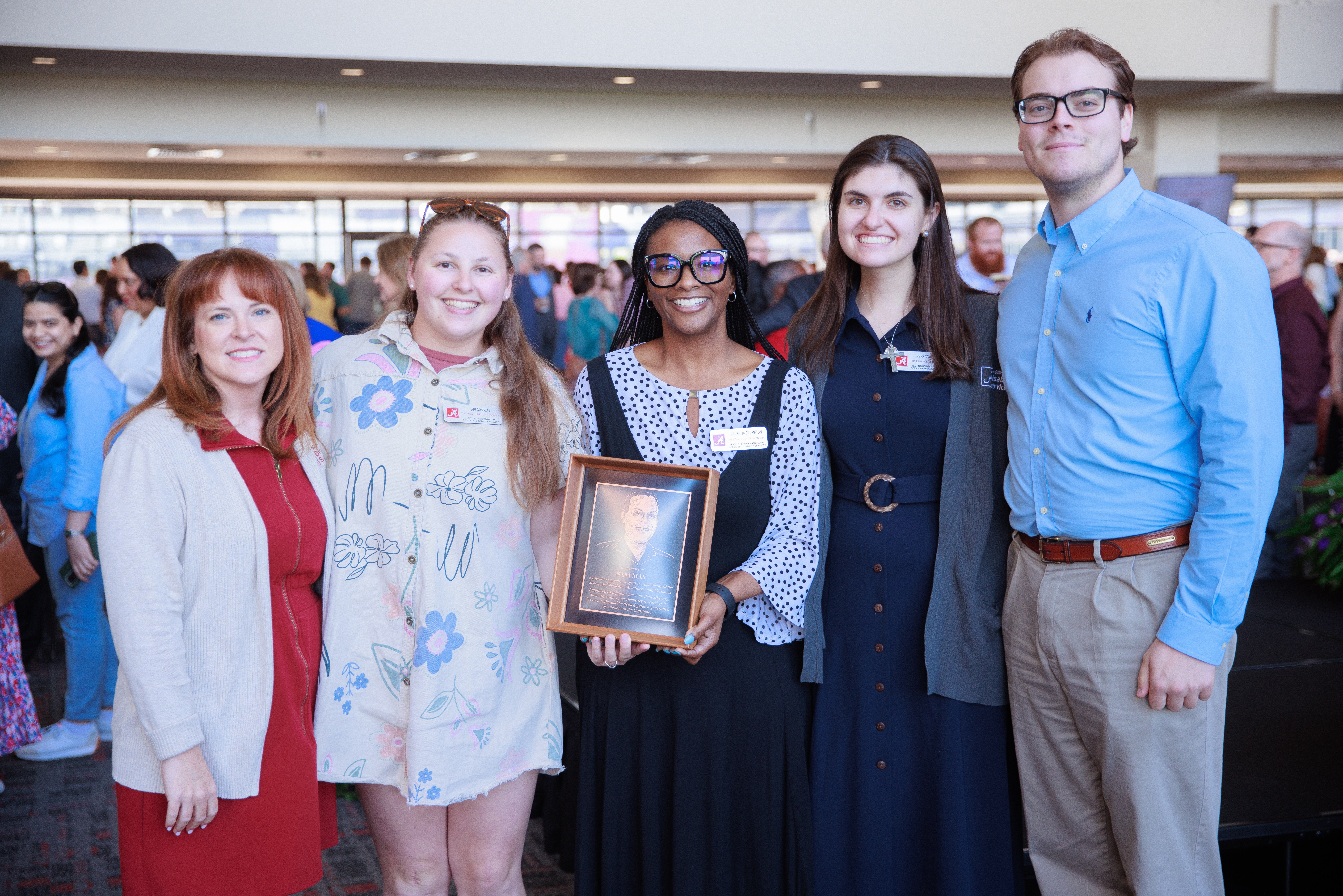 ODS testing center receives service award