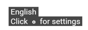 Image showing captions in English